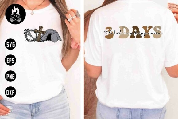 Christian 3 Days SVG PNG Design for T-Shirt Designs