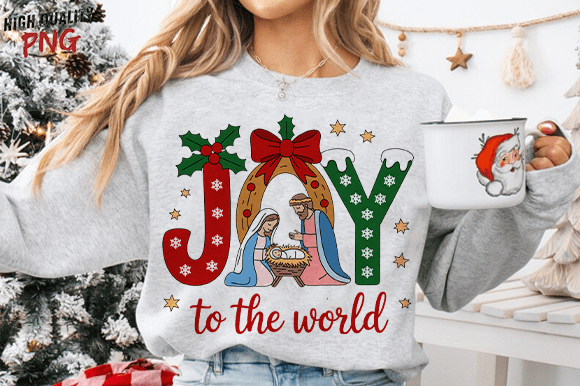 Christian Christmas Joy to the World PNG