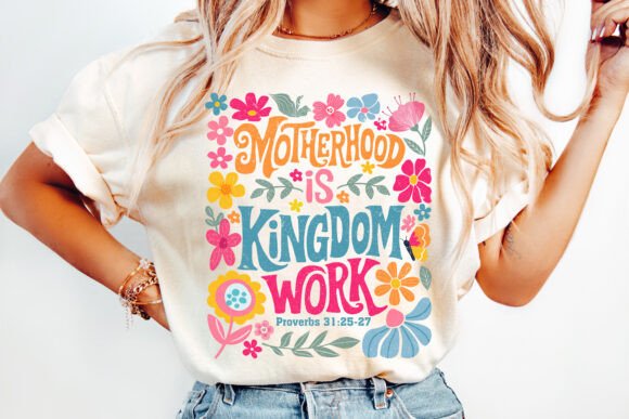 Christian Mama Png, Motherhood Png for T-Shirt Designs