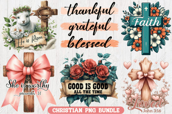 Christian Quotes PNG Bundle, Jesus PNG