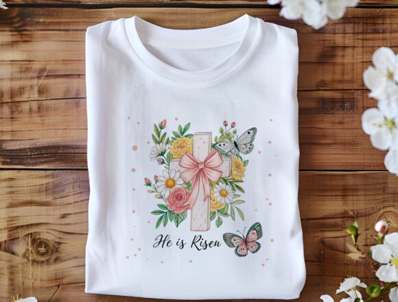Floral Easter Jesus Png, Jesus Easter T-Shirt Designs