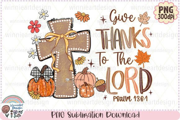 Give Thanks Christian Fall Pumpkin Spice T-Shirt Designs