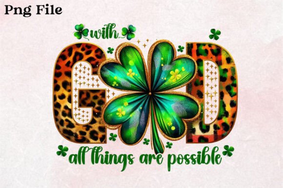 God Christian PNG, St. Patrick's Day PNG