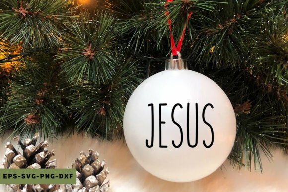 JESUS Ornament, Farmhouse Ornament SVG