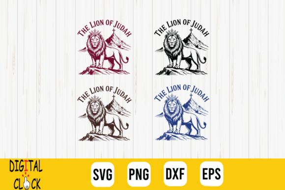 Lion of Judah Christian Quote Bible SVG T-Shirt Designs