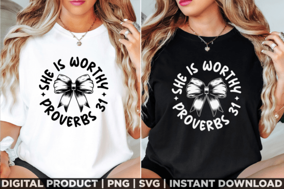 She is Worthy Women's Christian Shirt