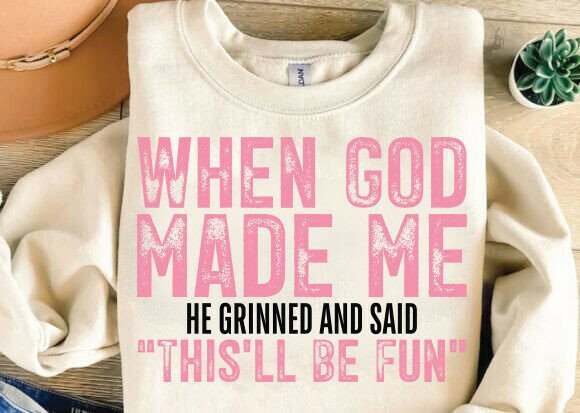 When God Made Me SVG, Boho Christian SVG